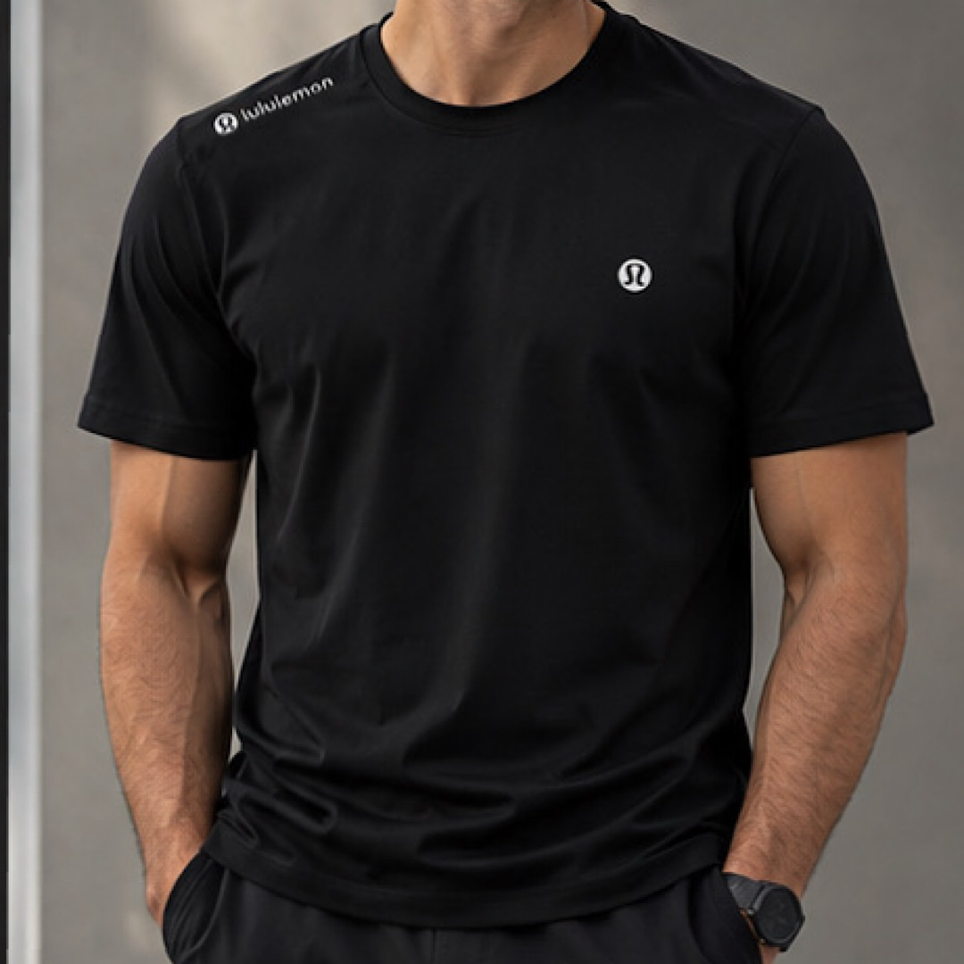 تی شرت مردانه لیزری lululemon مشکی
