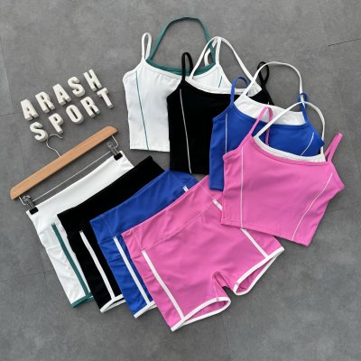 خرید محصول ست نیم تنه تاپی و شورتک 924